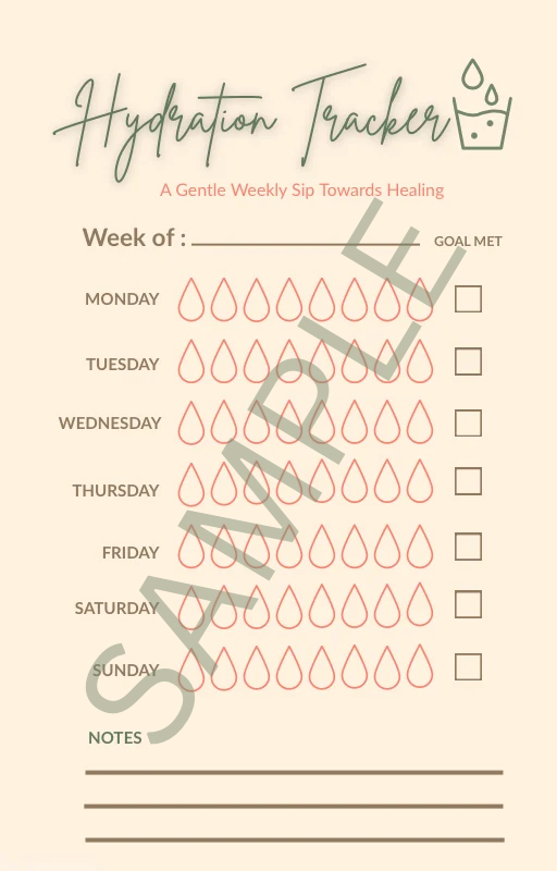 Postpartum Hydration Tracker for Fourth Trimester Recovery