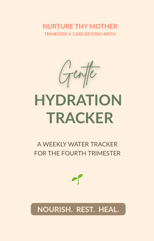 Postpartum Hydration Tracker for Fourth Trimester Recovery